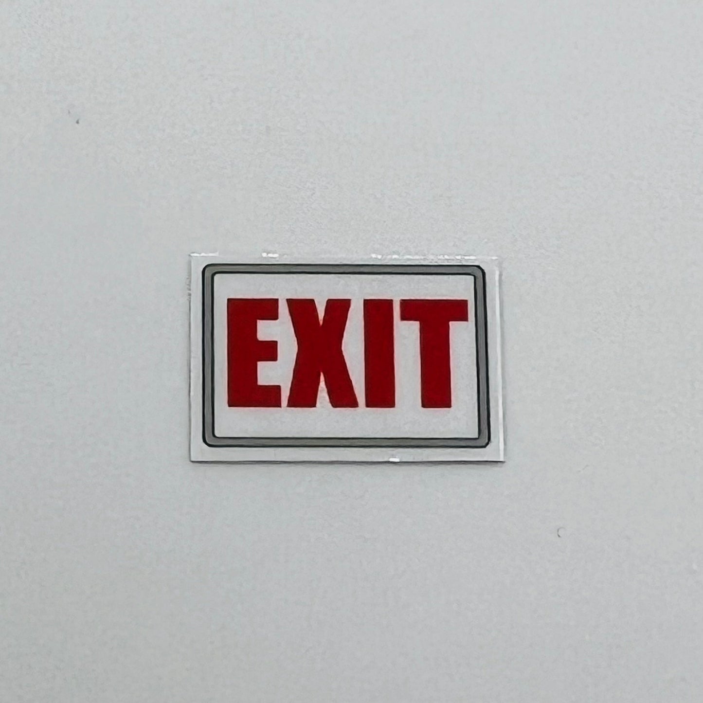 Laminated Exit Sign - 1/12 Scale