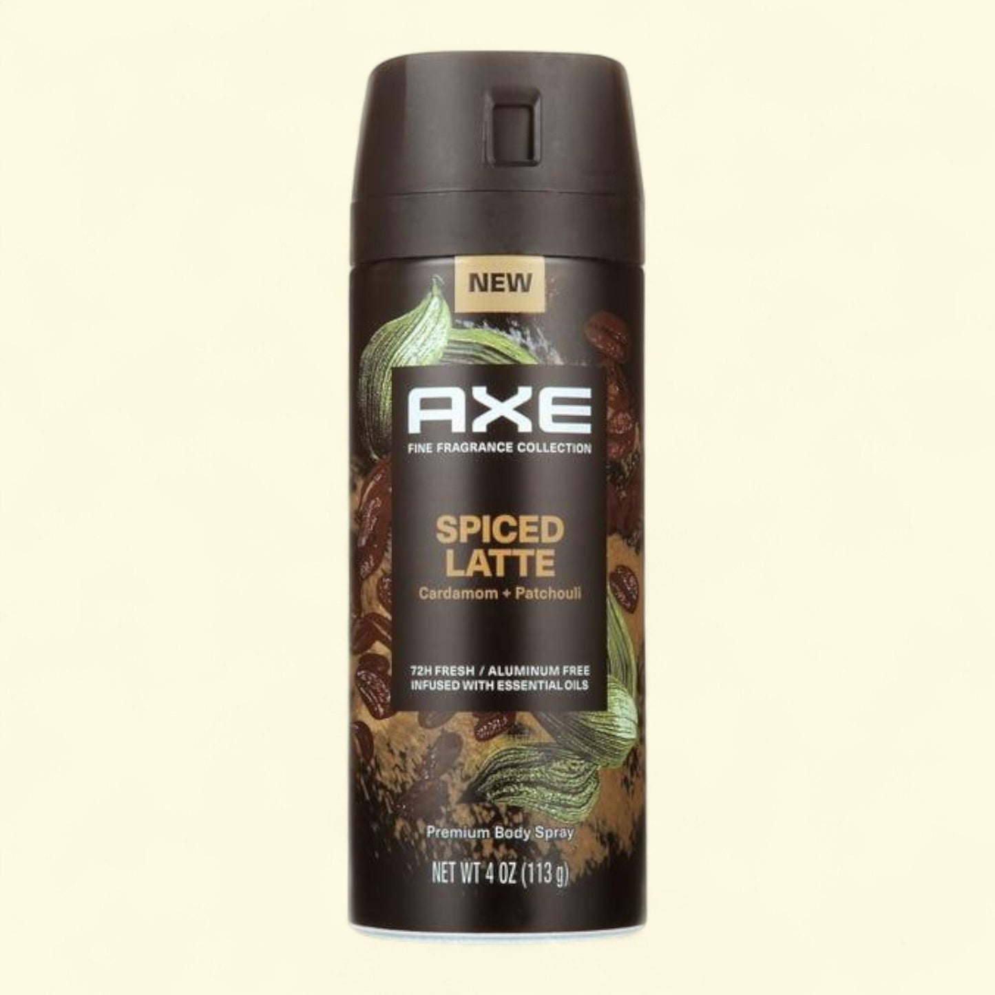 Axe Deodorant Spray, Spiced Latte, Cardamom + Patchouli, 4 oz