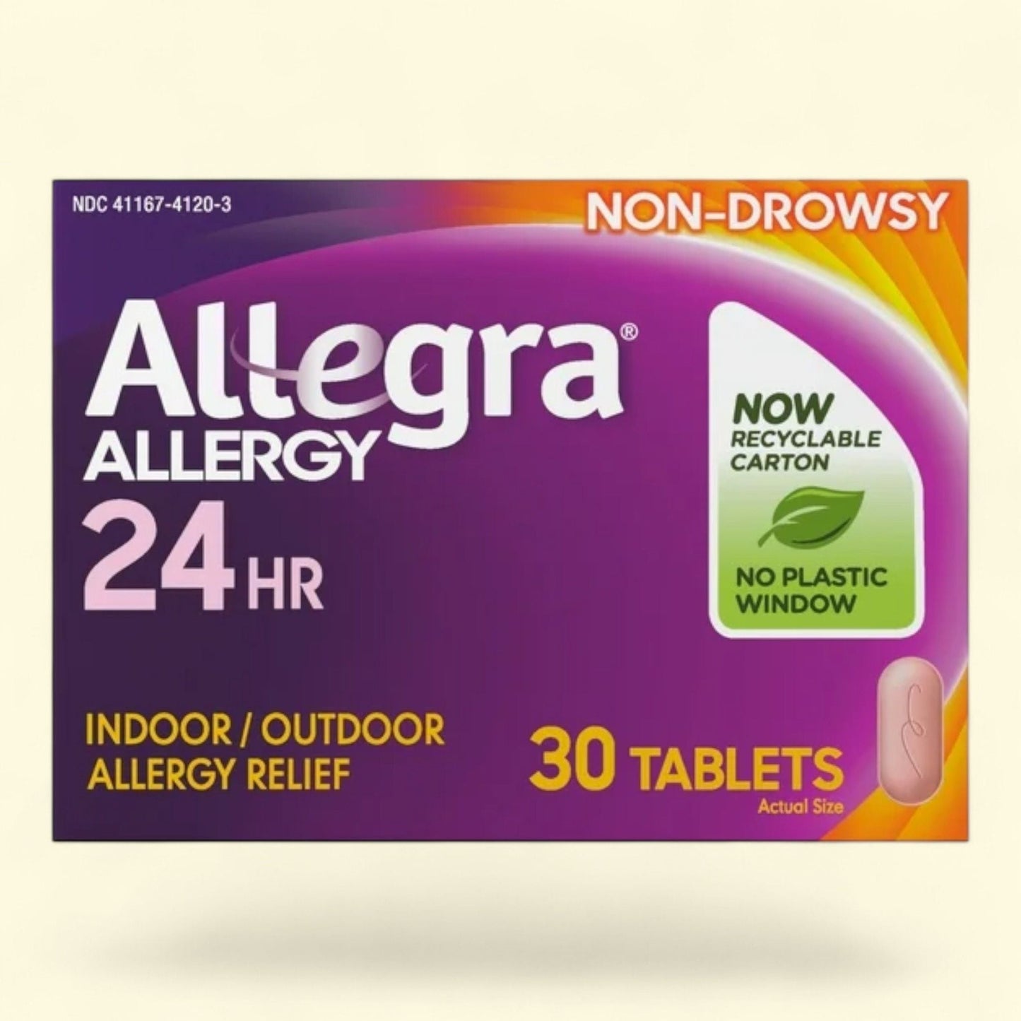 Allegra Allergy Relief Tablets, 180 mg, 30 Count