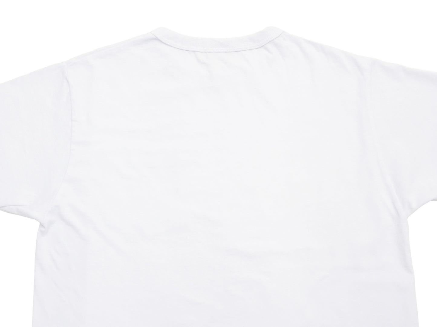 Buzz Rickson Men's Plain Short Sleeve Pocket T-Shirt, Made in USA, 6 oz. Ring-Spun Cotton Tubular-Knit Jersey Tee (BR78711 101 White)