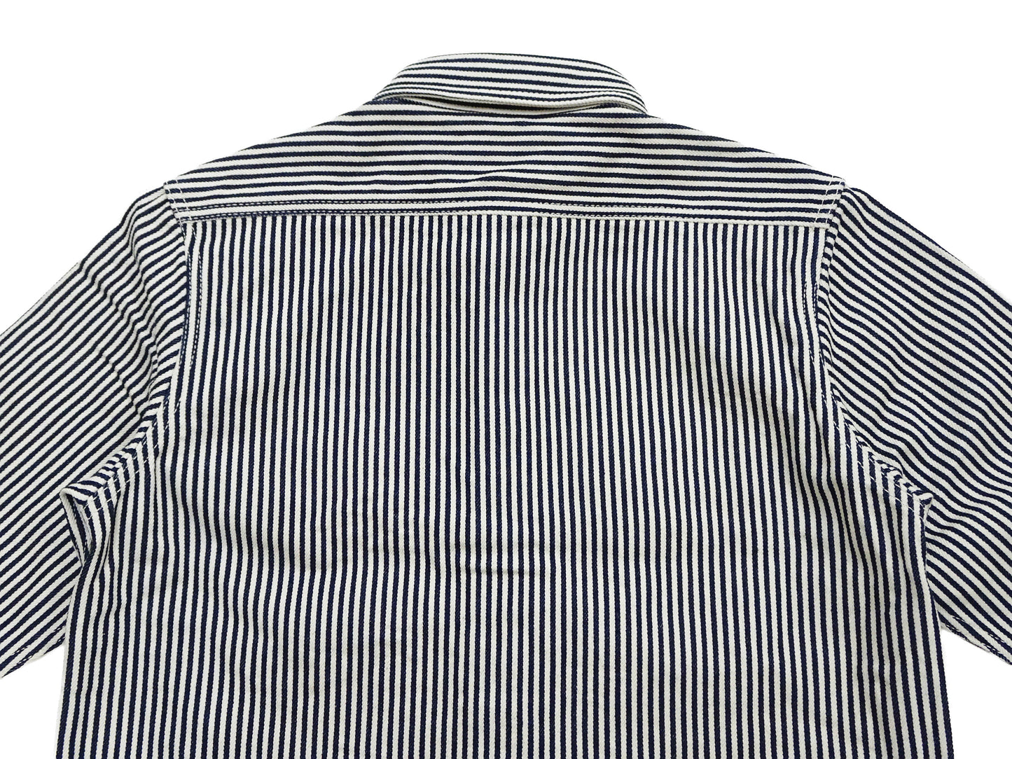 Studio D'artisan Men's 14 oz. Heavyweight Hickory Stripe Long Sleeve Work Shirt, 100% Cotton, Made in Japan (SDA D5335H)