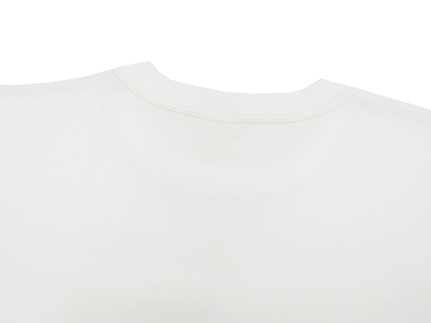 Whitesville Men's 2-Pack Plain Short-Sleeve Crew Neck T-Shirts, Tubular-Knit Cotton, Made in Japan by Toyo Enterprises (WV73544 105 Off-White)