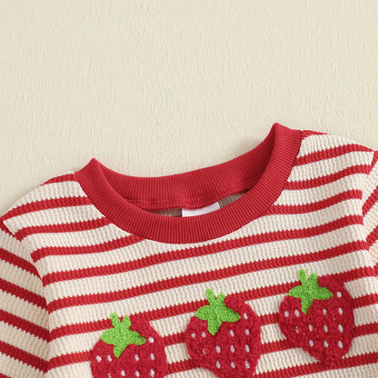 STRAWBERRY Striped Outfit