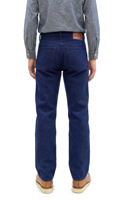 Studio D'Artisan Deep Indigo Selvedge Sashiko Jeans - 14 oz - Regular Straight - Button Fly - Made in Japan (SDA 1907 One Wash)