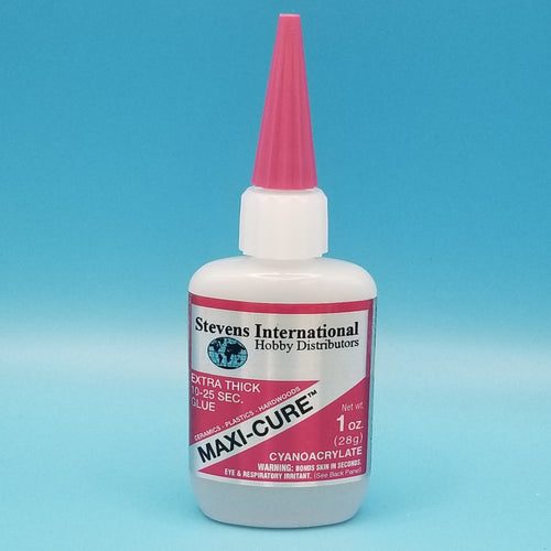 Maxi-Cure Extra Thick 10-25 Second CA Glue - 1oz Bottle