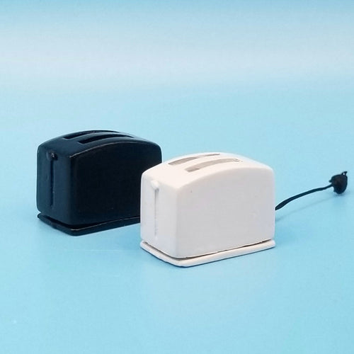 Modern 2-Slice Toaster - Metal - 1/12 Scale Dollhouse Miniature