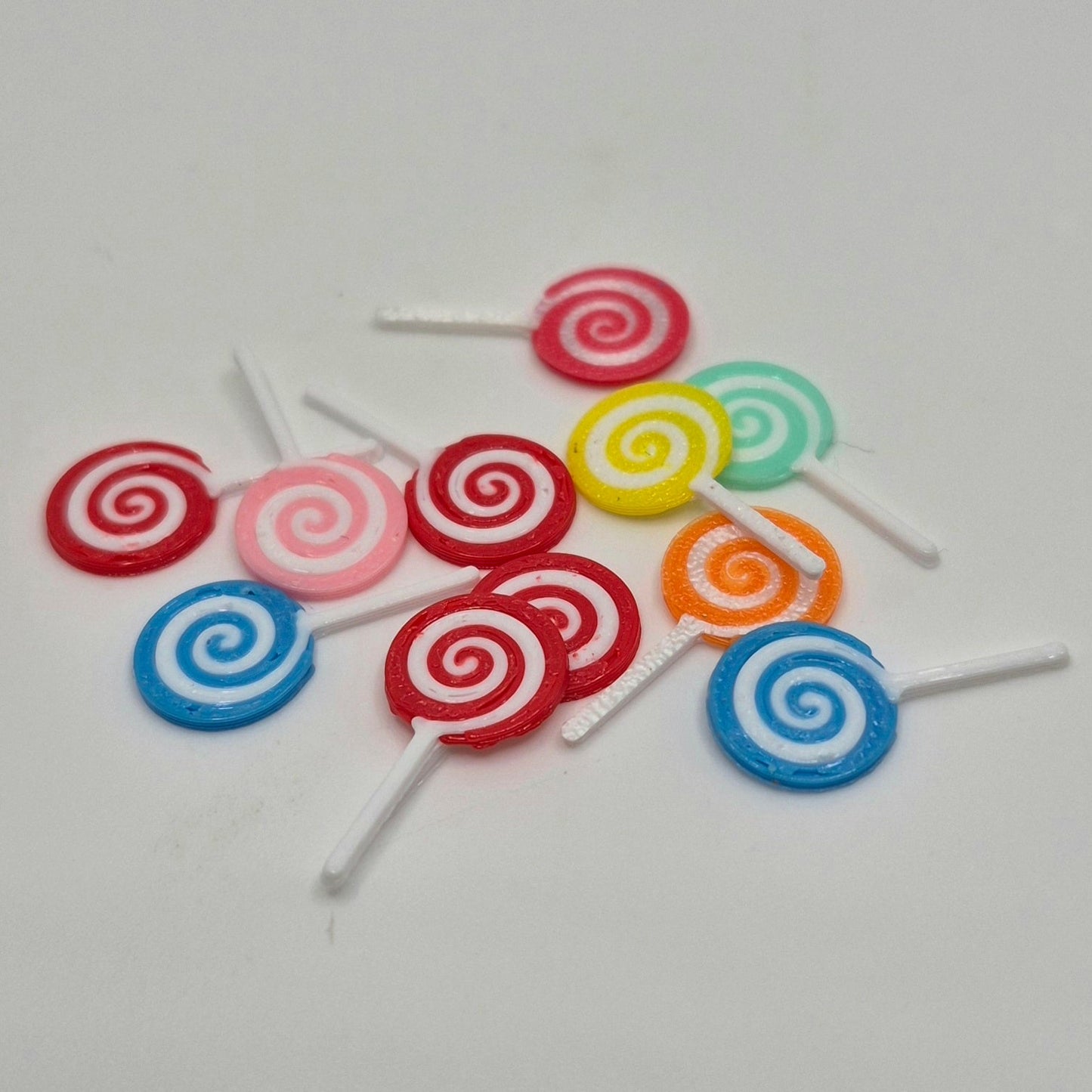 Large Candy Suckers - Pack of 10 - 1/12 Scale Dollhouse Miniature