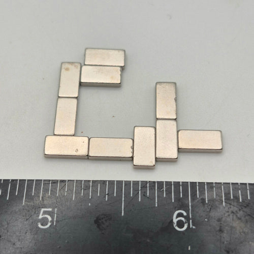 Magnets - Package of 10 - 3/8" x 3/16" x1/16"