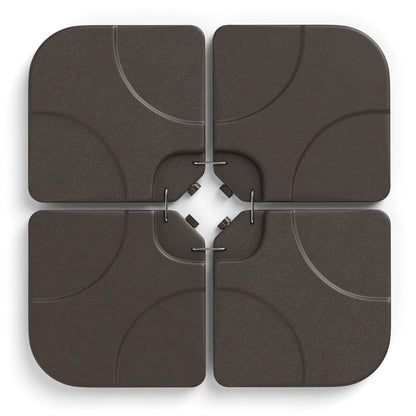 20 Inch Patio Offset Water Filled Plate Umbrella Base Sand