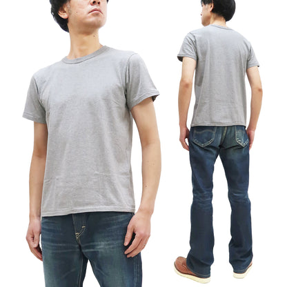 Pherrows 2-Pack T-shirts Men's Pack of two T-shirts Plain Solid Color Lightweight Short Sleeve Loopwheel Tee Pherrow's 2PACK-TEE Heather-Gray