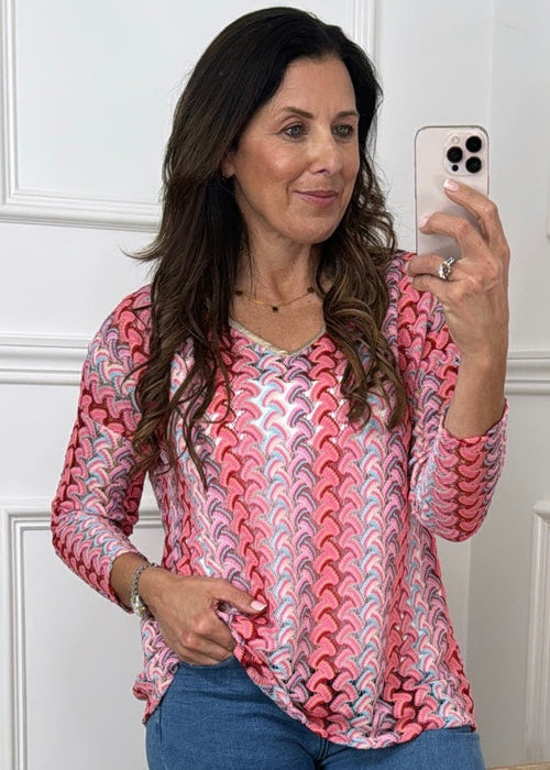 Rosslyn Pink Crochet Summer Sweater
