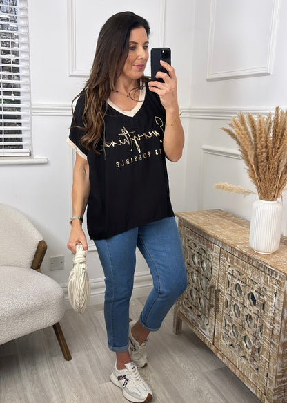 Nancy Black Everything Is Possible Top