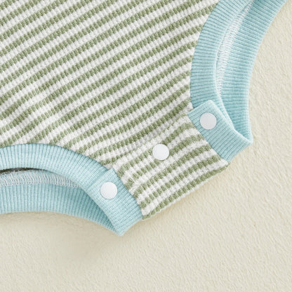 LET'S GO FISHING Striped Onesie