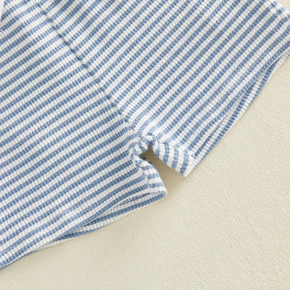TRACTOR Striped Waffle Knit Outfit