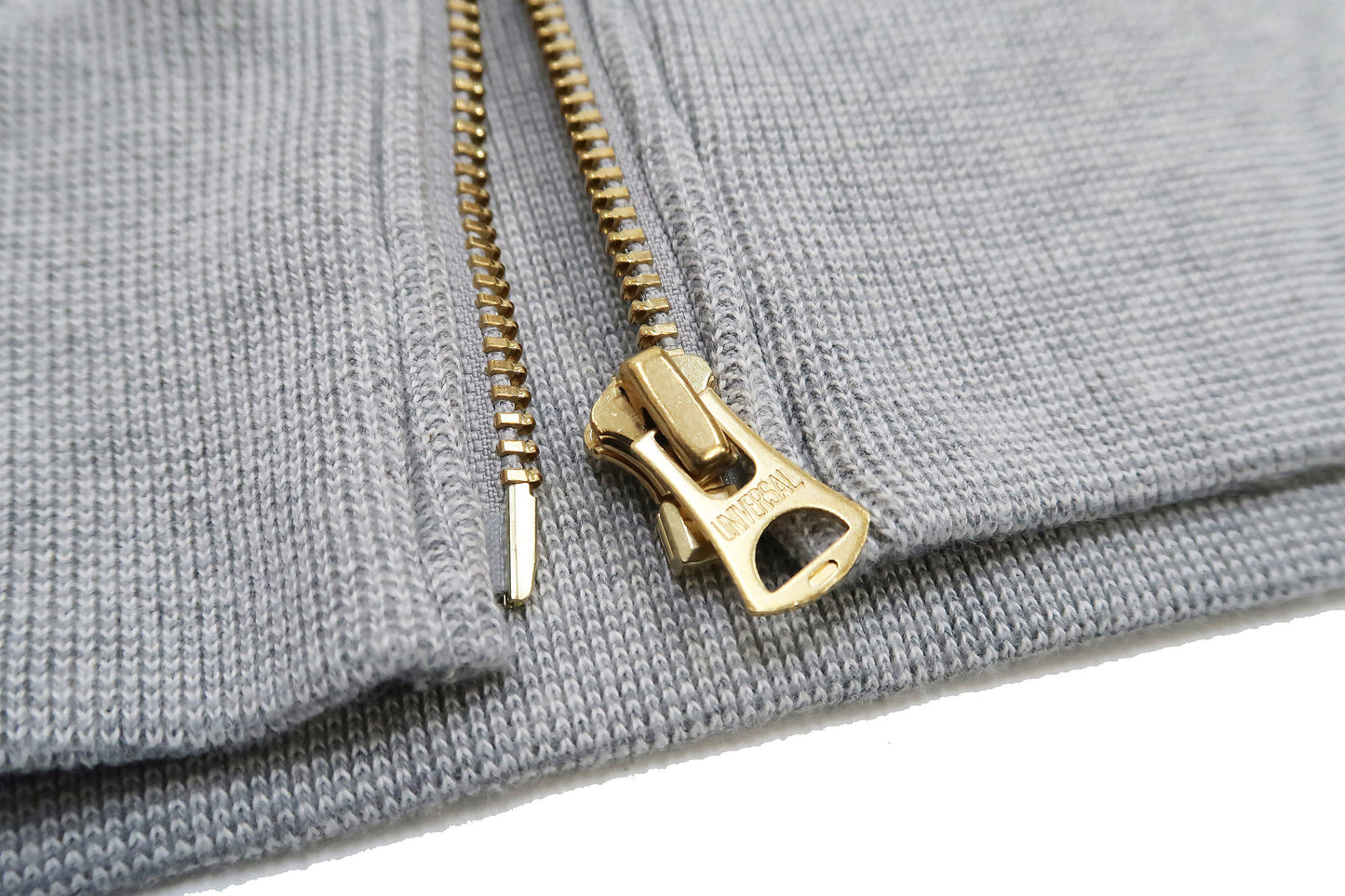 Studio D'artisan Plain Hoodie Men's Solid Zip-Up Hooded Sweatshirt 8087M Heather-Grey