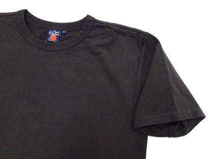 Studio D'artisan Plain T-Shirt Made from Heavyweight Loopwheeled Jersey Fabric Men's Tsuri-Ami Short Sleeve Tee 9913 Charcoal Black (Faded Black)