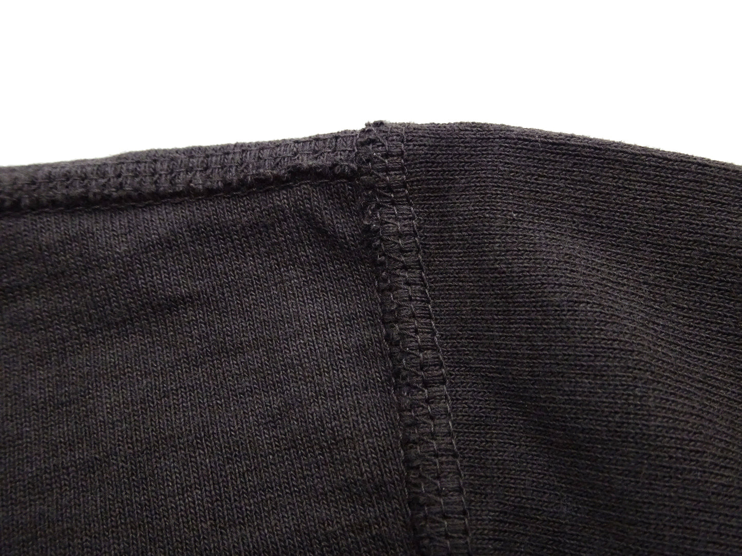 Studio D'artisan Plain T-Shirt Made from Heavyweight Loopwheeled Jersey Fabric Men's Tsuri-Ami Short Sleeve Tee 9913 Charcoal Black (Faded Black)
