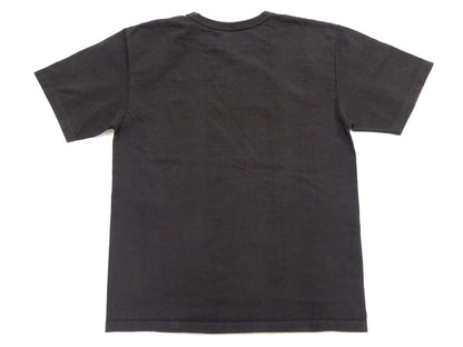 Studio D'artisan Plain T-Shirt Made from Heavyweight Loopwheeled Jersey Fabric Men's Tsuri-Ami Short Sleeve Tee 9913 Charcoal Black (Faded Black)