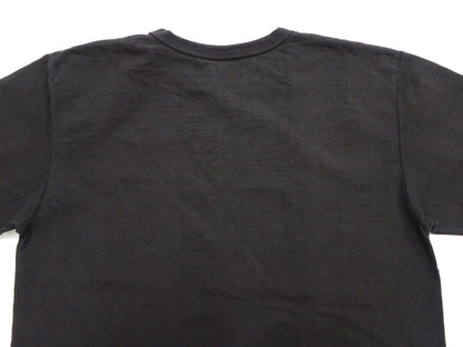 Studio D'artisan Plain T-Shirt Made from Heavyweight Loopwheeled Jersey Fabric Men's Tsuri-Ami Short Sleeve Tee 9913 Charcoal Black (Faded Black)