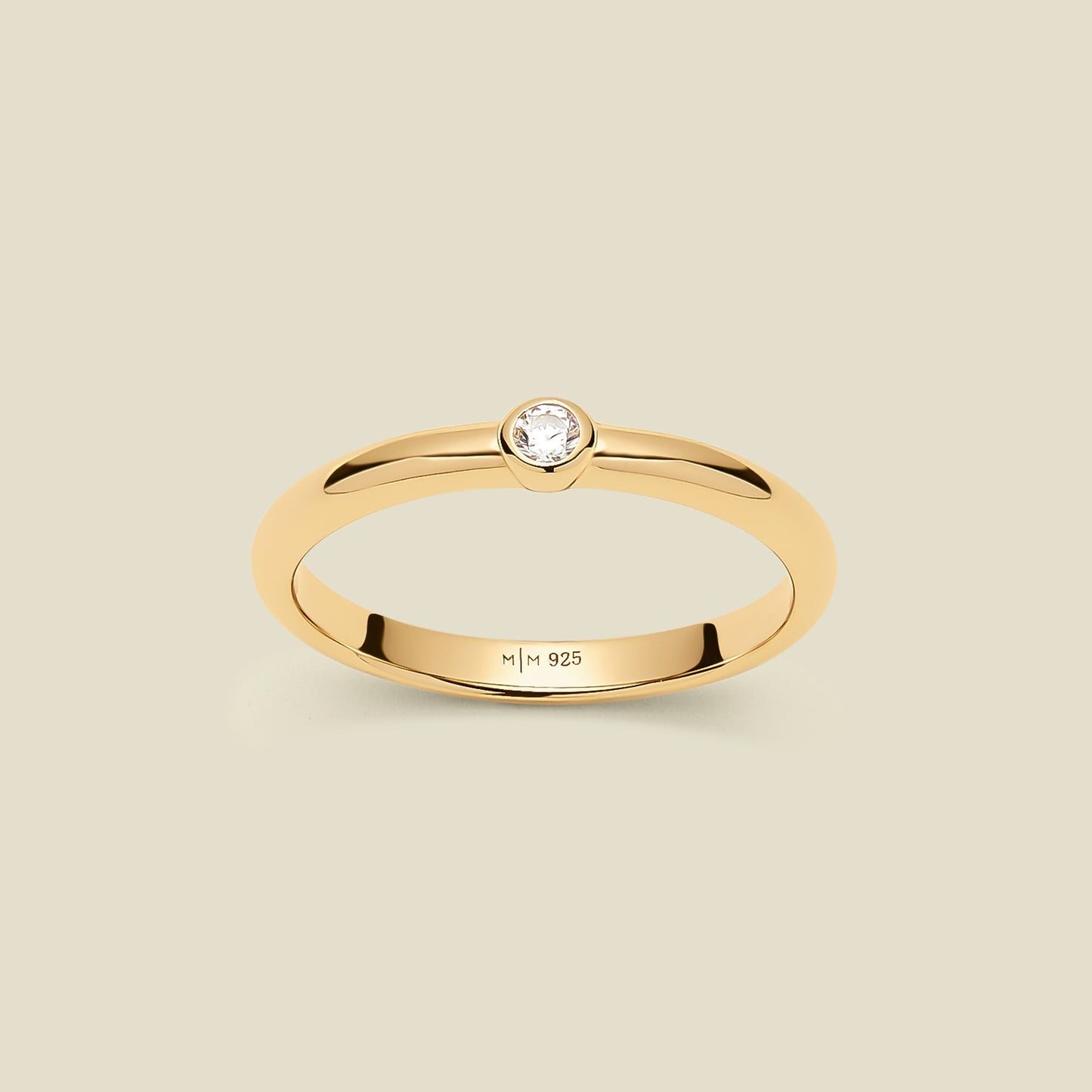 CZ Poppy Solitaire Stacking Ring | Final Sale