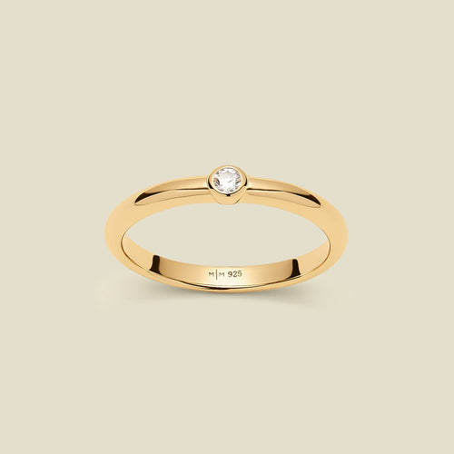 CZ Poppy Solitaire Stacking Ring | Final Sale