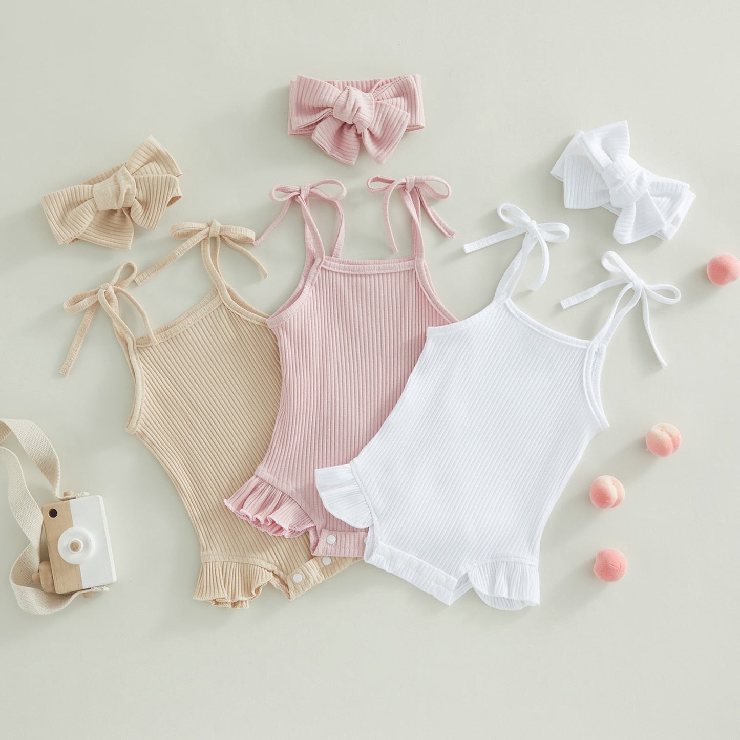 SOPHIE Summer Ruffle Onesie with Headband