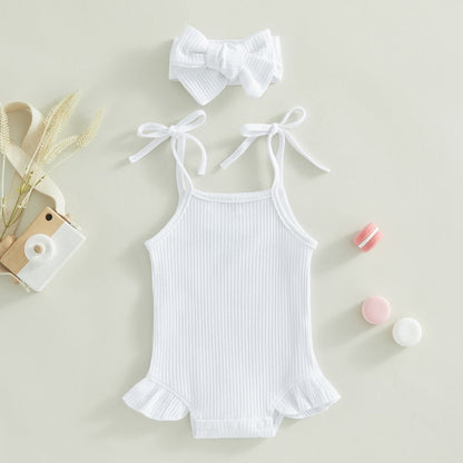 SOPHIE Summer Ruffle Onesie with Headband