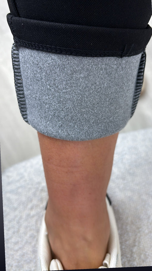 Dara Black Fleece Leggings