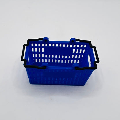 Plastic Shopping Basket - 1/12 Scale Dollhouse Miniature
