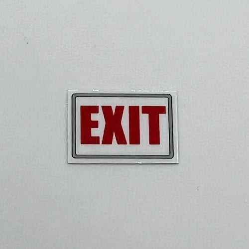 Laminated Exit Sign - 1/12 Scale
