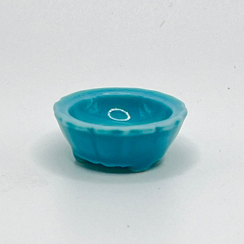 Franklin Mint - Turquoise Bowl - 1/12 Scale Dollhouse Miniature