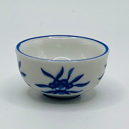 Franklin Mint - White Porcelain Bowl - 1/12 Scale Dollhouse Miniature