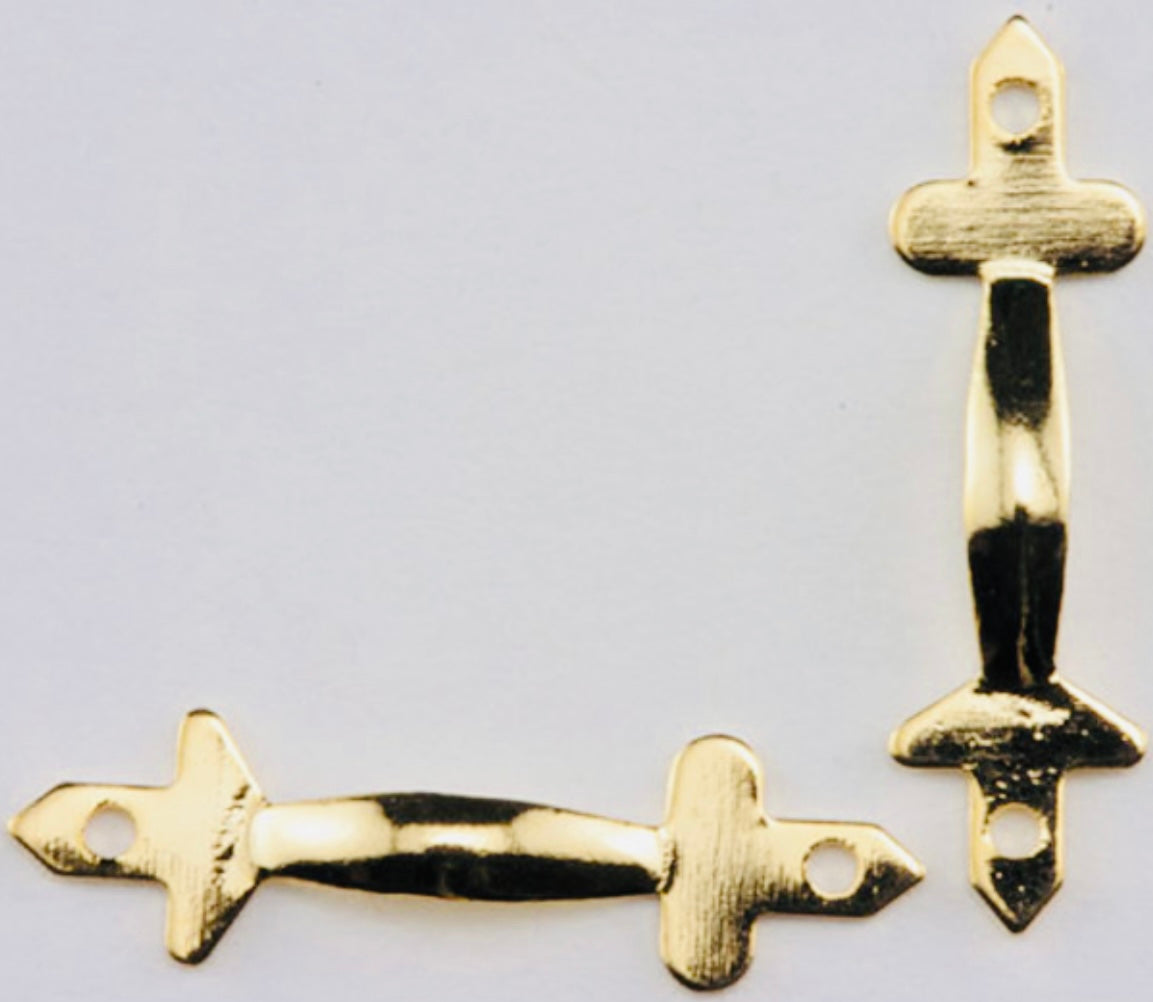 Door Pulls - Brass - Package of 2 - 1/12 Scale