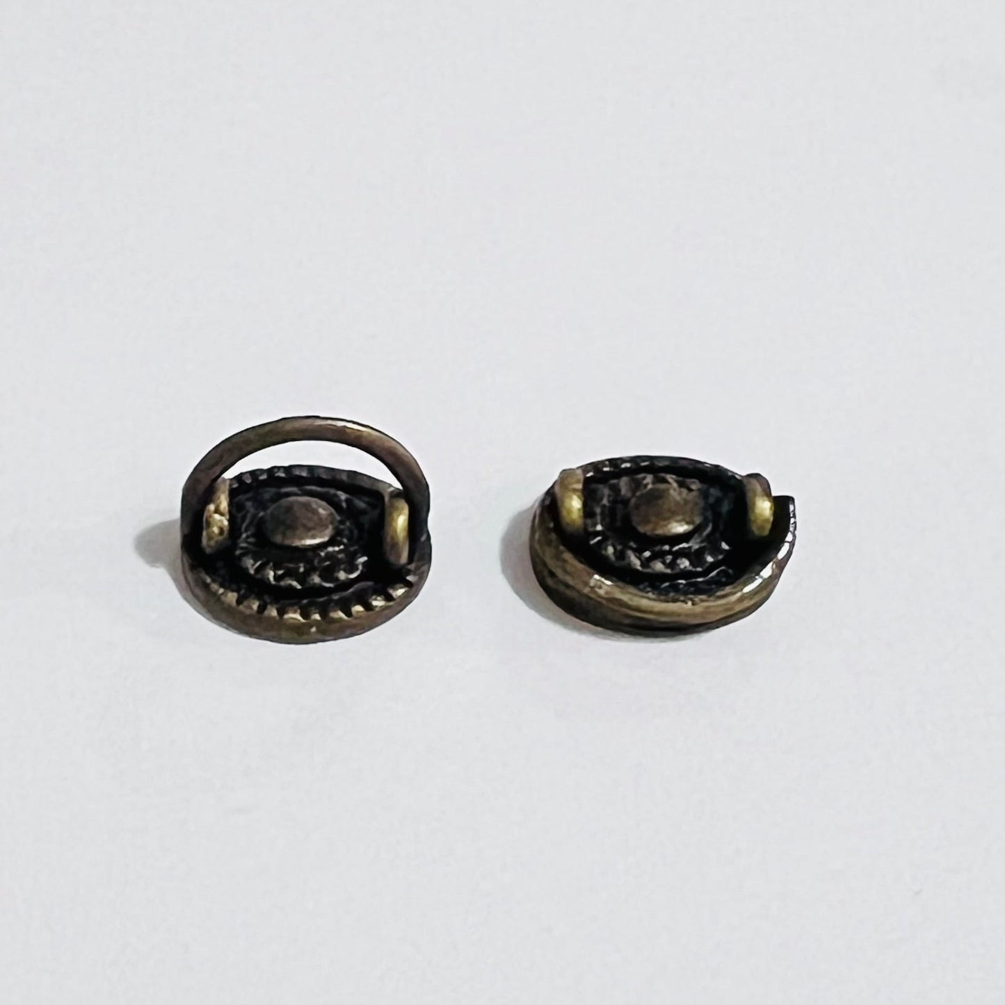 Set of Two Drawer Pulls - Antique Brass