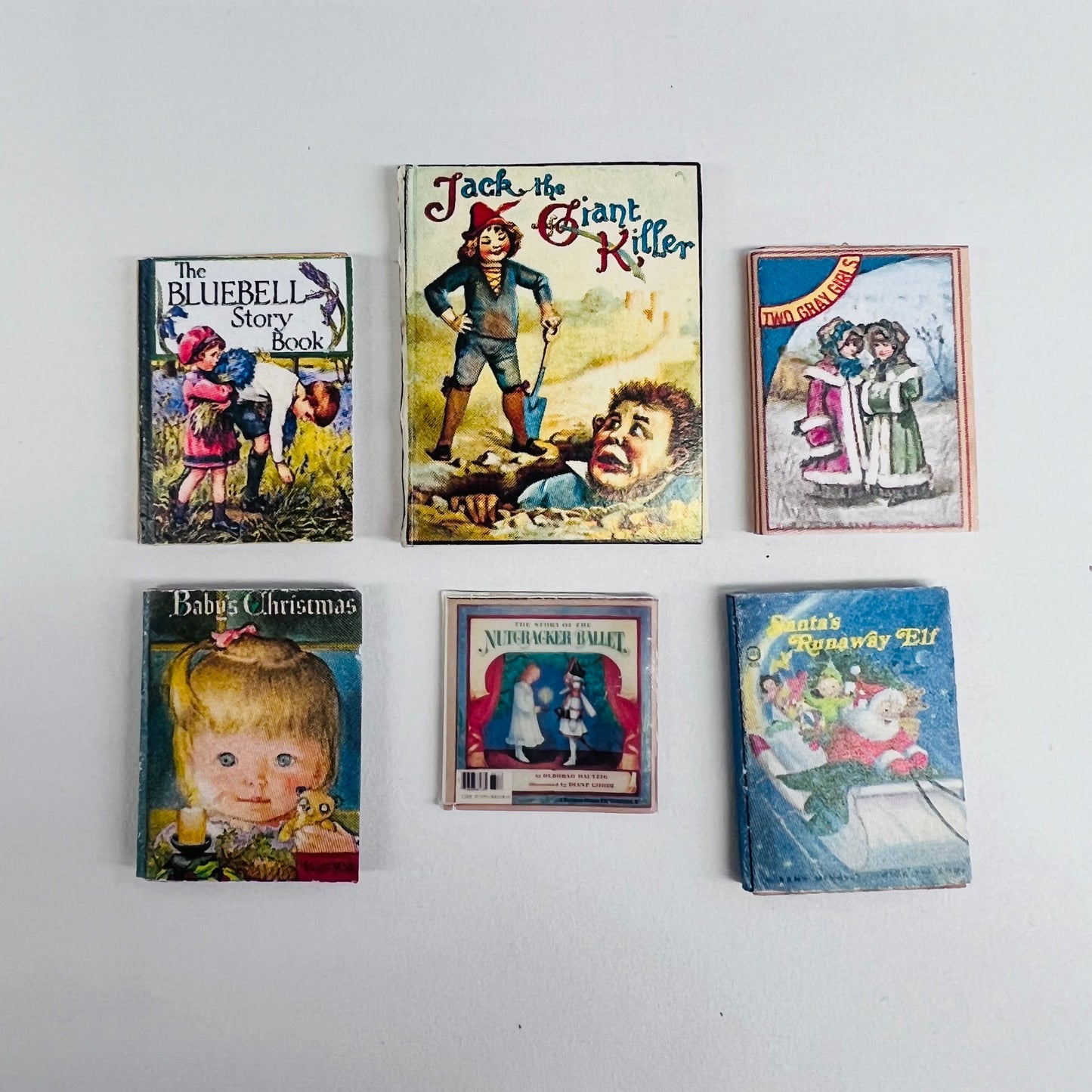 Story Books - Set of 6 - 1/12 Scale Dollhouse Miniature