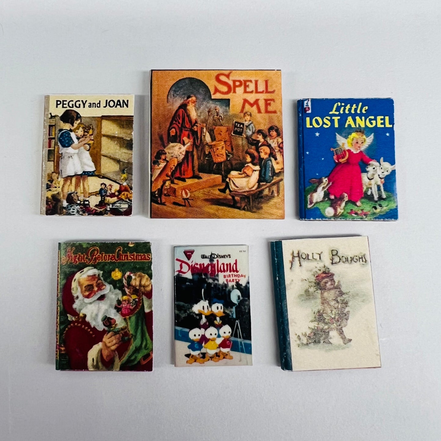 Story Books - Set of 6 - 1/12 Scale Dollhouse Miniature