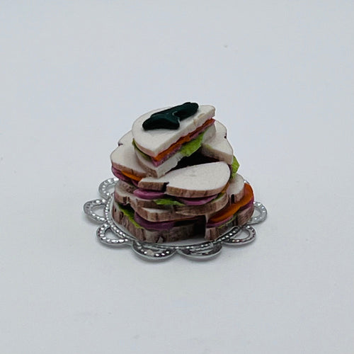 Stack of Sandwiches - 1/12 Scale Dollhouse Miniature