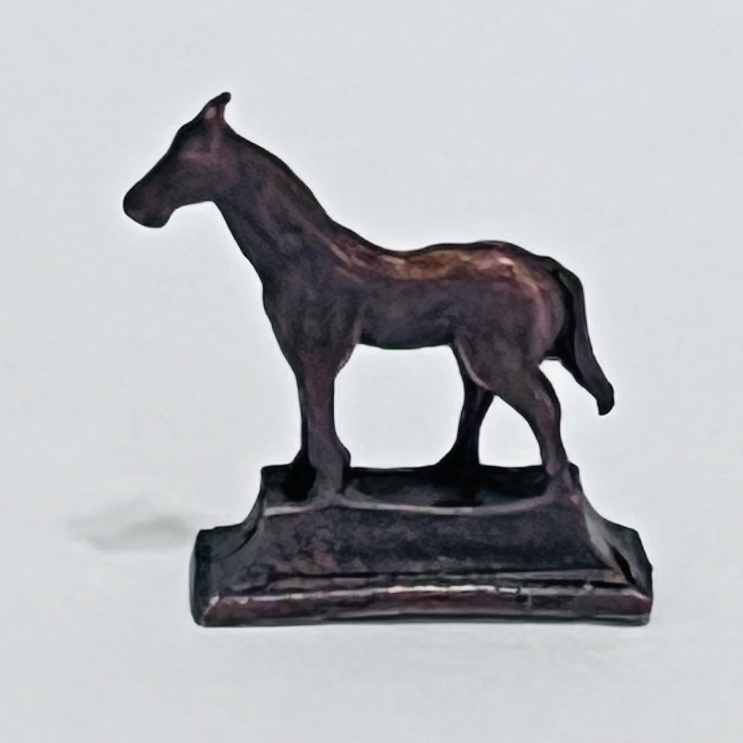 Horse Figurine - Pewter - 1/12 Scale Dollhouse Miniature