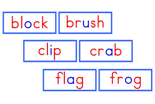 Phonetic Word Cards (Blue, PDF)