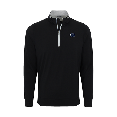 Penn State DriRelease® Performance Pullover Black with Light Grey Trim