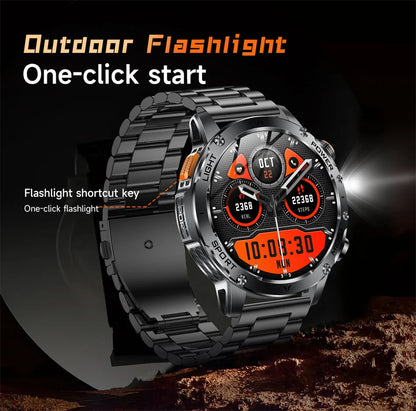 2026 Outdoor New 1000mAh Battery T-Rex 3 Military Grade Smart Watch Men IP69K Waterproof GPS HD Bluetooth Call 100+Sports Watch