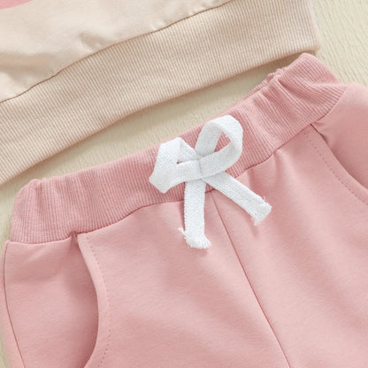 LOVE DAD Pink Bow Ruffle Outfit