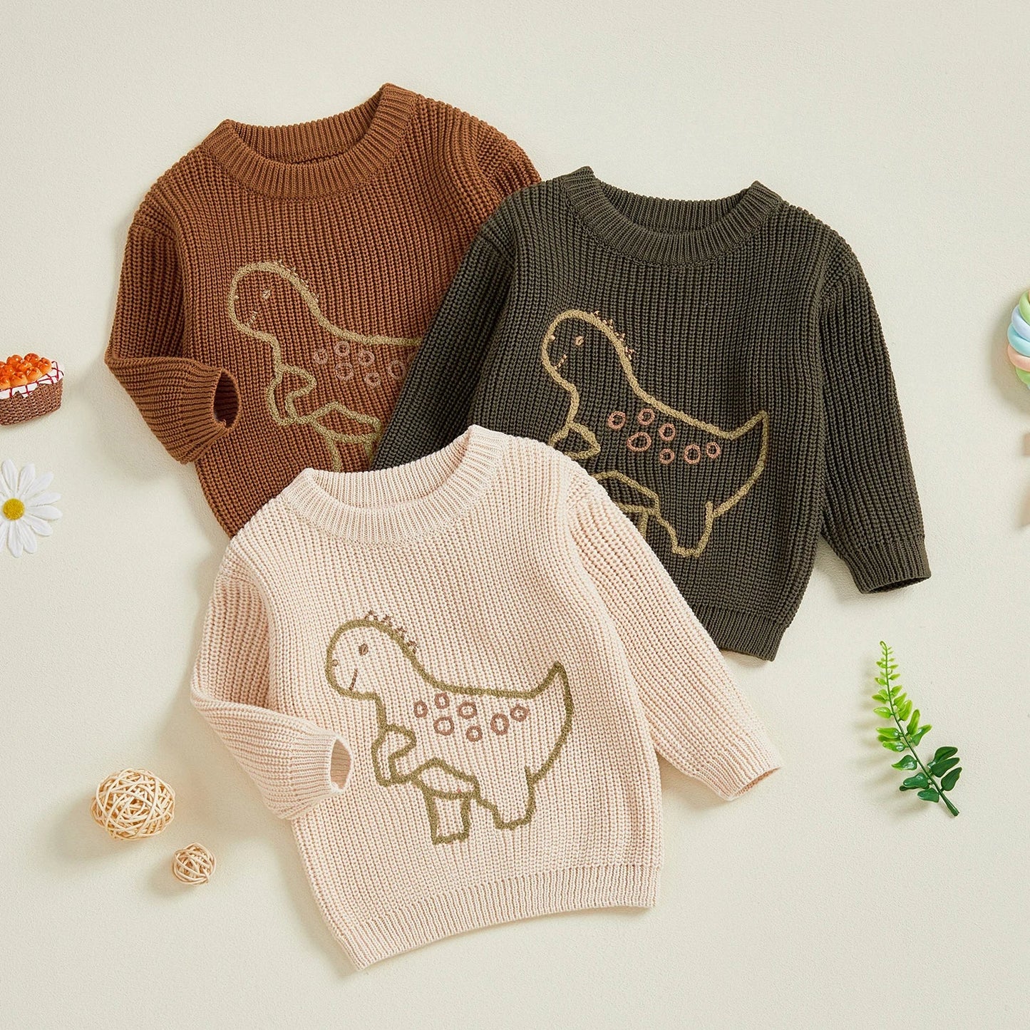 DINOSAUR Knitted Sweater