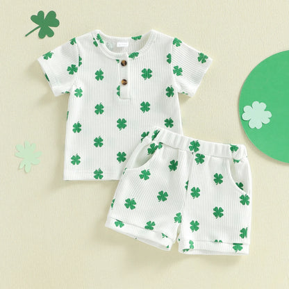 LUCKY CLOVER Waffle Knit Outfit