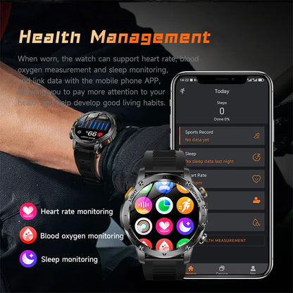2026 Outdoor New 1000mAh Battery T-Rex 3 Military Grade Smart Watch Men IP69K Waterproof GPS HD Bluetooth Call 100+Sports Watch