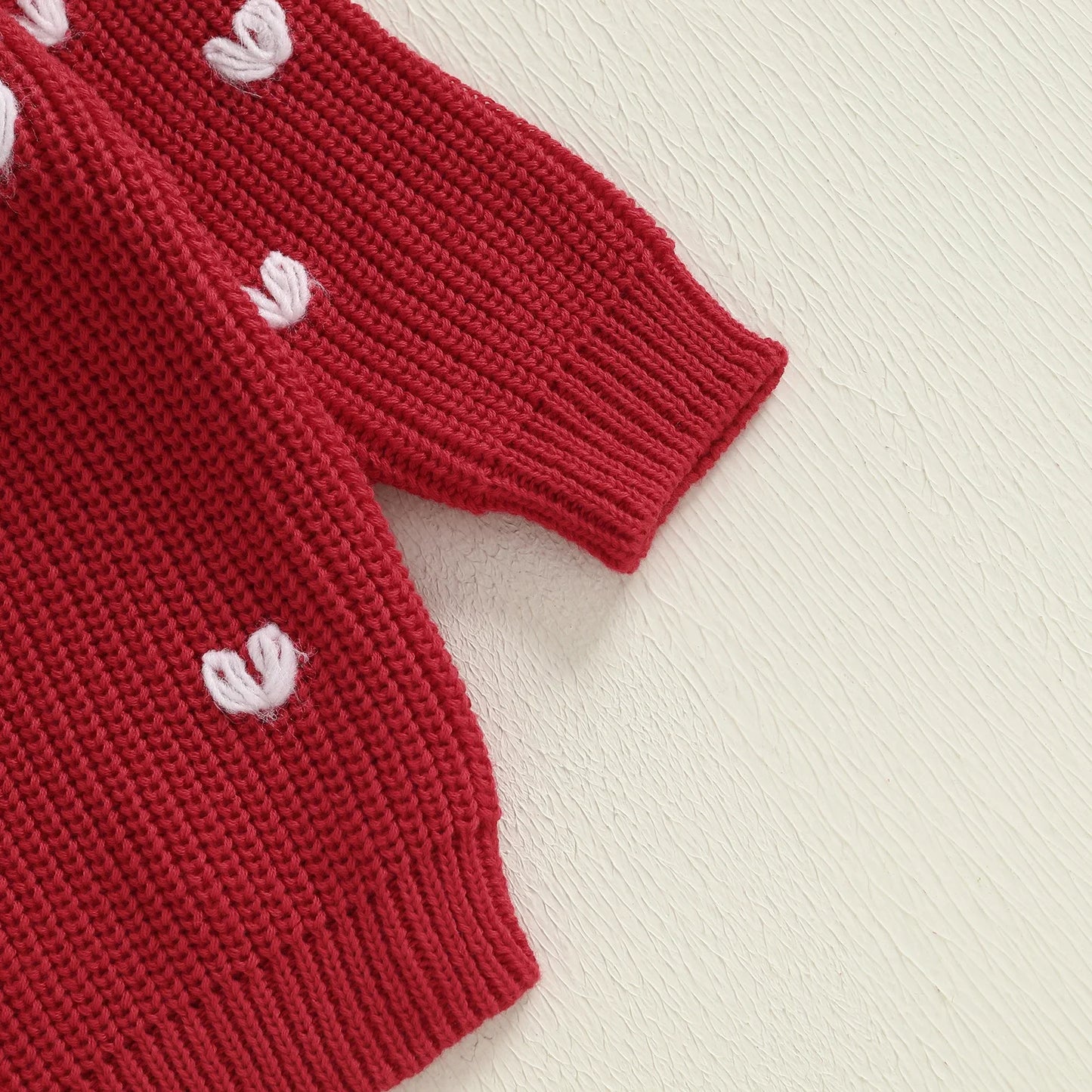LITTLE HEARTS Collar Cardigan