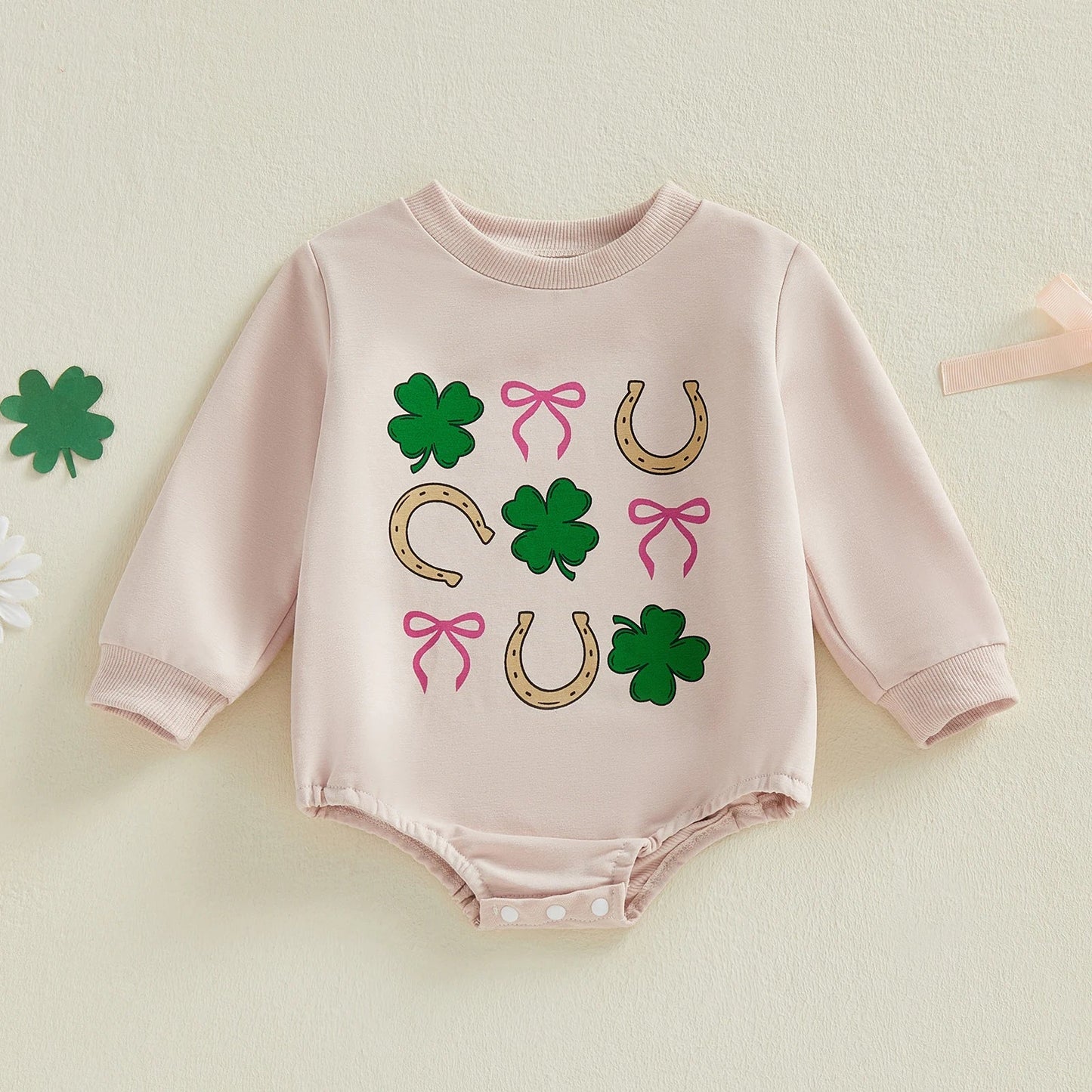 TIC TAC CLOVER Long-Sleeve Romper