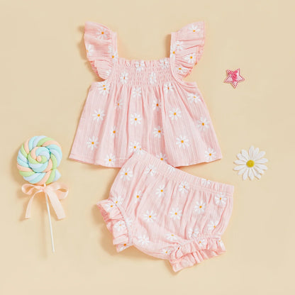 DAISY Ruffle Sleeve Outfit