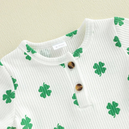 LUCKY CLOVER Waffle Knit Outfit
