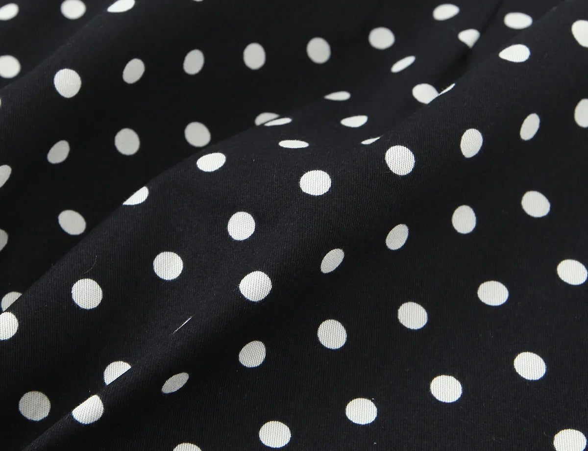 2026 Women New Fashion Suit Sexy Sleeveless Backless Polka Dot Halter Slim Short Top+Side Zipper Casual Short Skirts